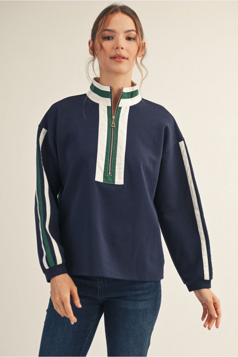 Dianna Top, Color: Navy, Size: Small