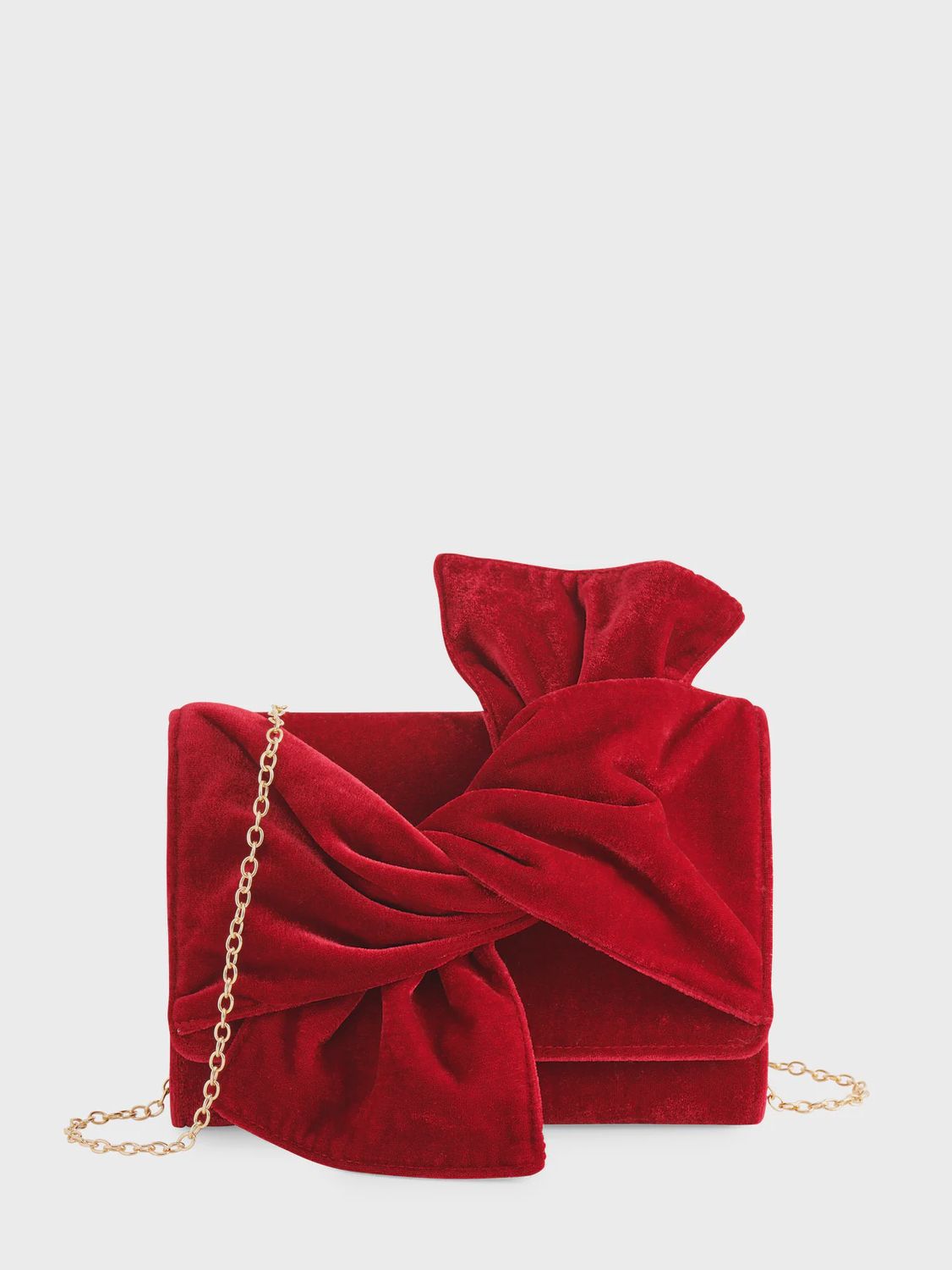 Cora Clutch, Color: Crimson