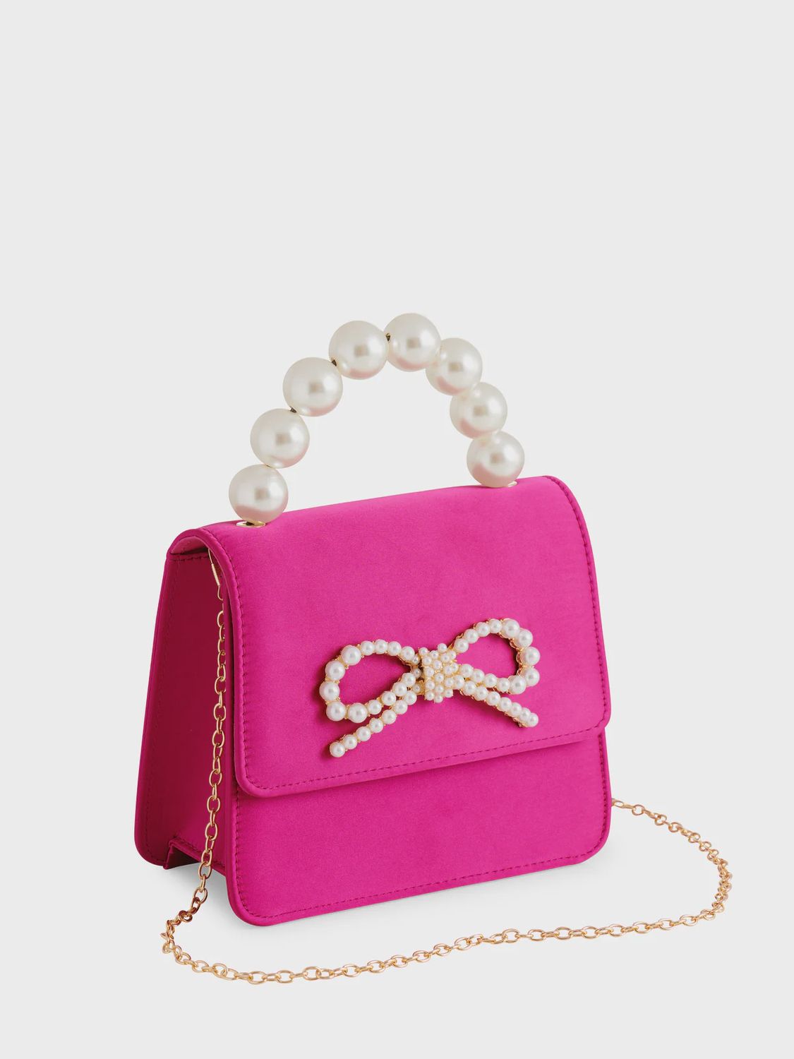 Maude Mini Top Handle Bag, Color: Magenta