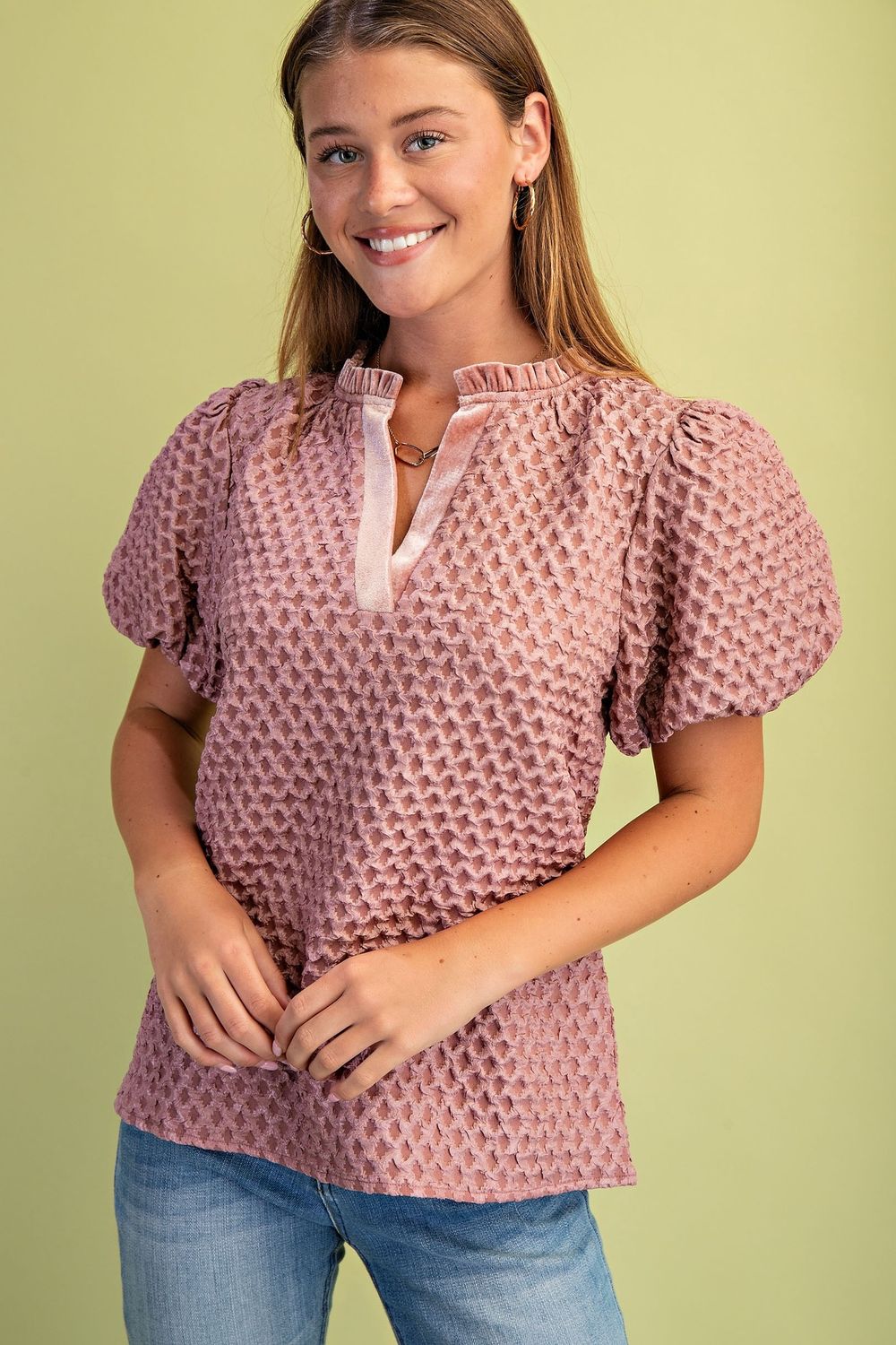 Sydney Top, Color: Mauve, Size: Small