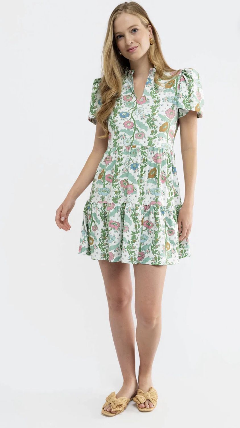 The Navy Dress, Color: Handkerchief Bloom, Size: Small