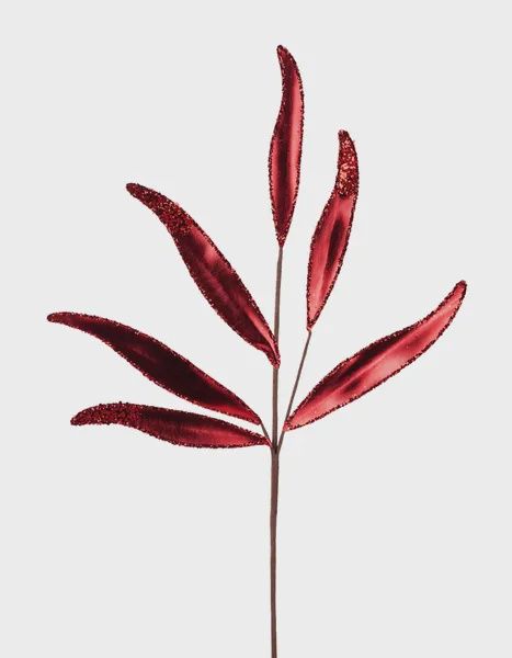 25.5"L Metallic Leaf Spray