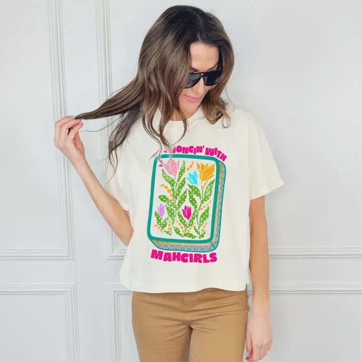 Mahjong Cropped Top, Size: Small, Style: Mahjohgin w/ Mahgirls