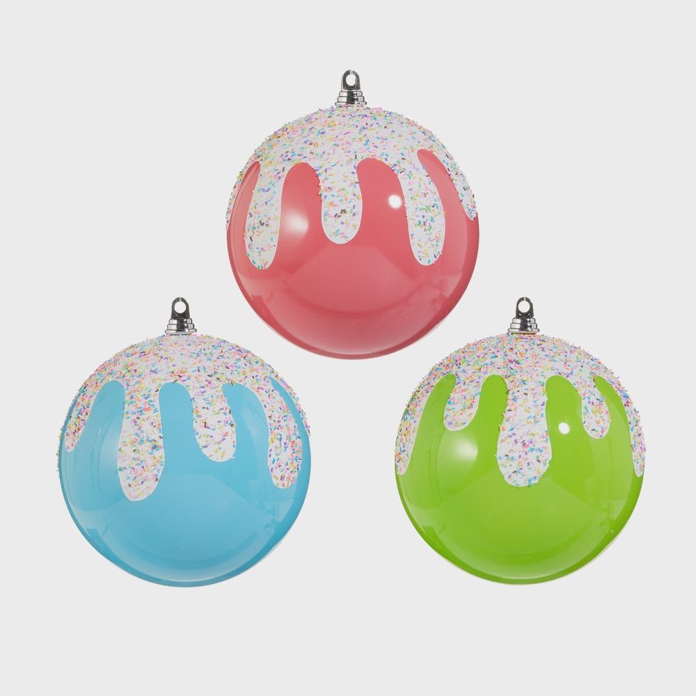 10" Frosted Sprinkles Ornament