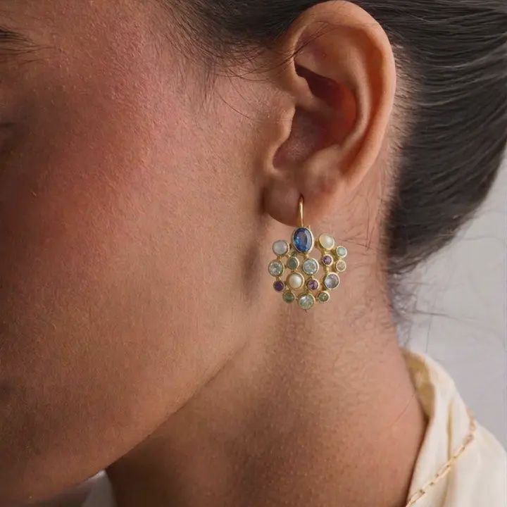 Elara Earring, Color: Blue Iolite