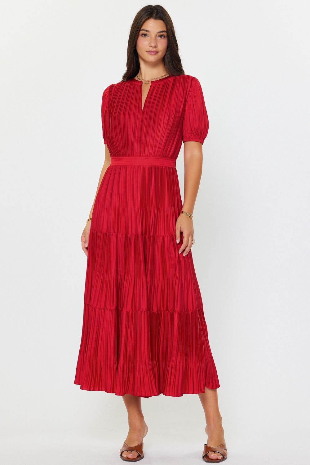 Becky Dress, Color: Red, Size: XS