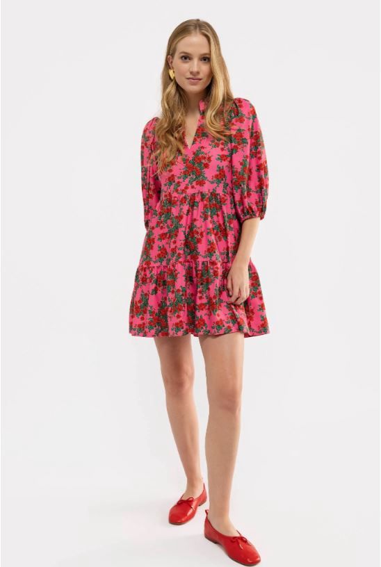 The Tory Dress, Color: Shrub Rose, Size: XS