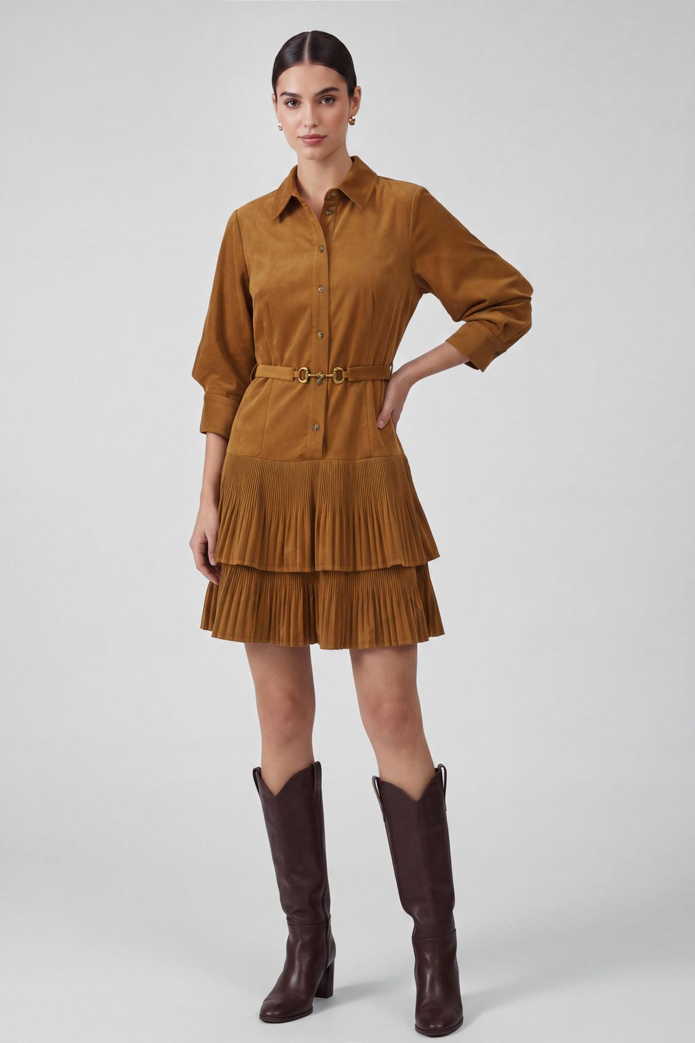Audry Dress, Color: Gold Spice, Size: XS