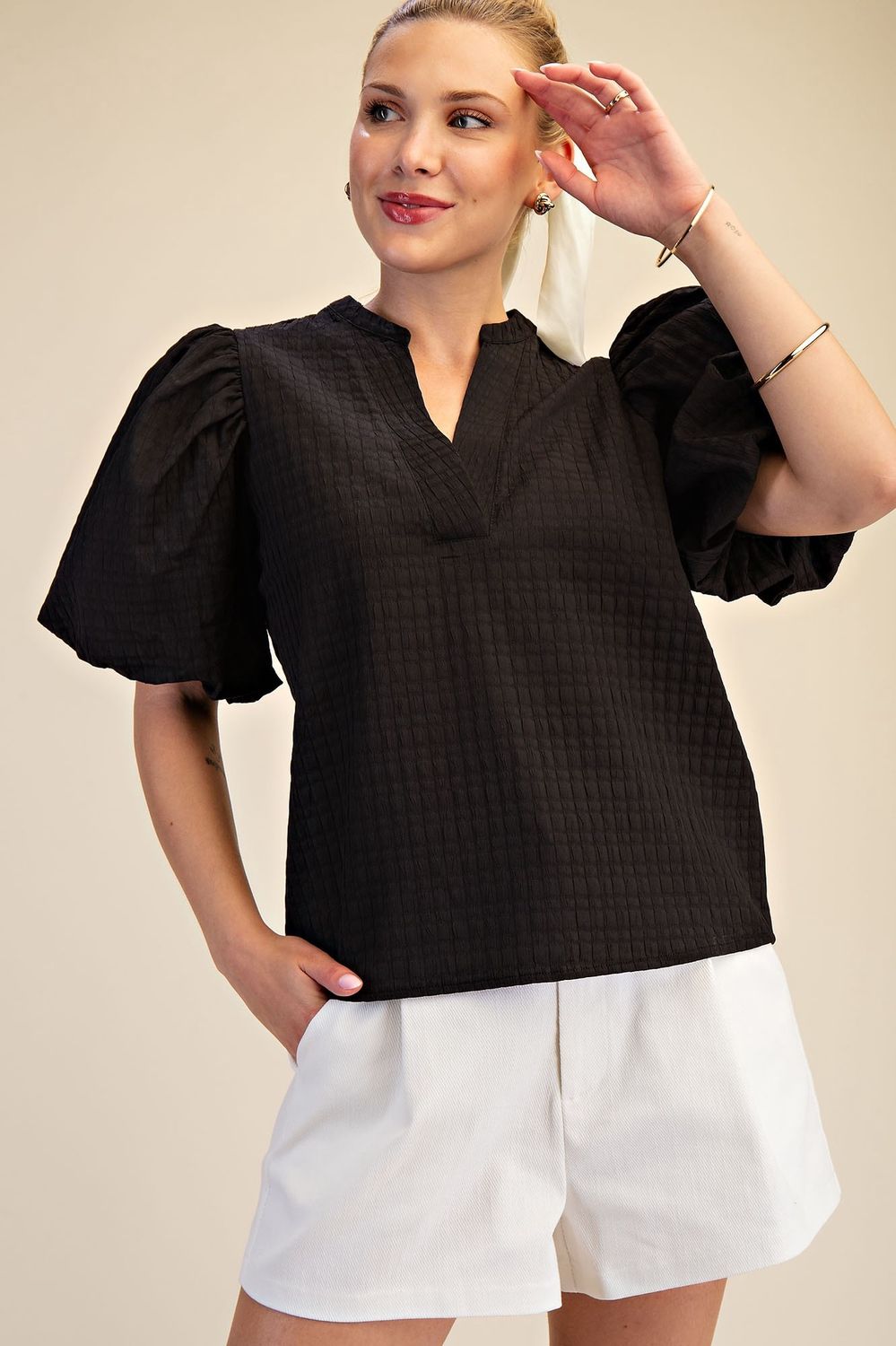 Wanda Top, Color: Black, Size: Small