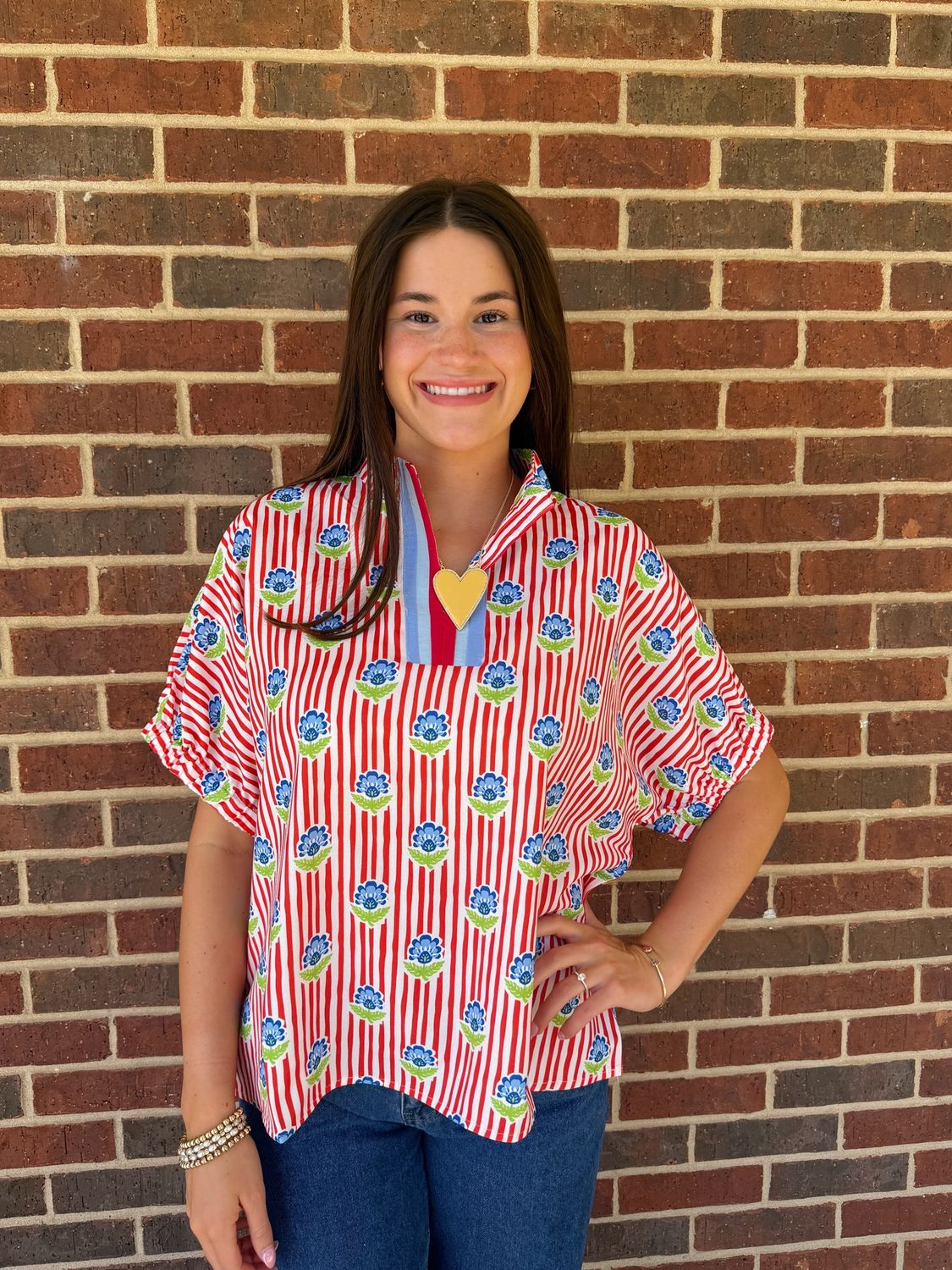 Bella Top, Color: Red, Size: Small