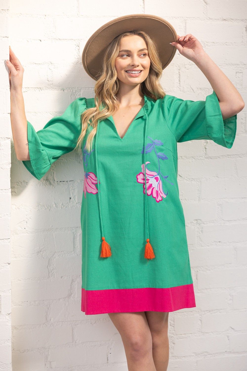 Charlotte Dress, Color: Green, Size: Small