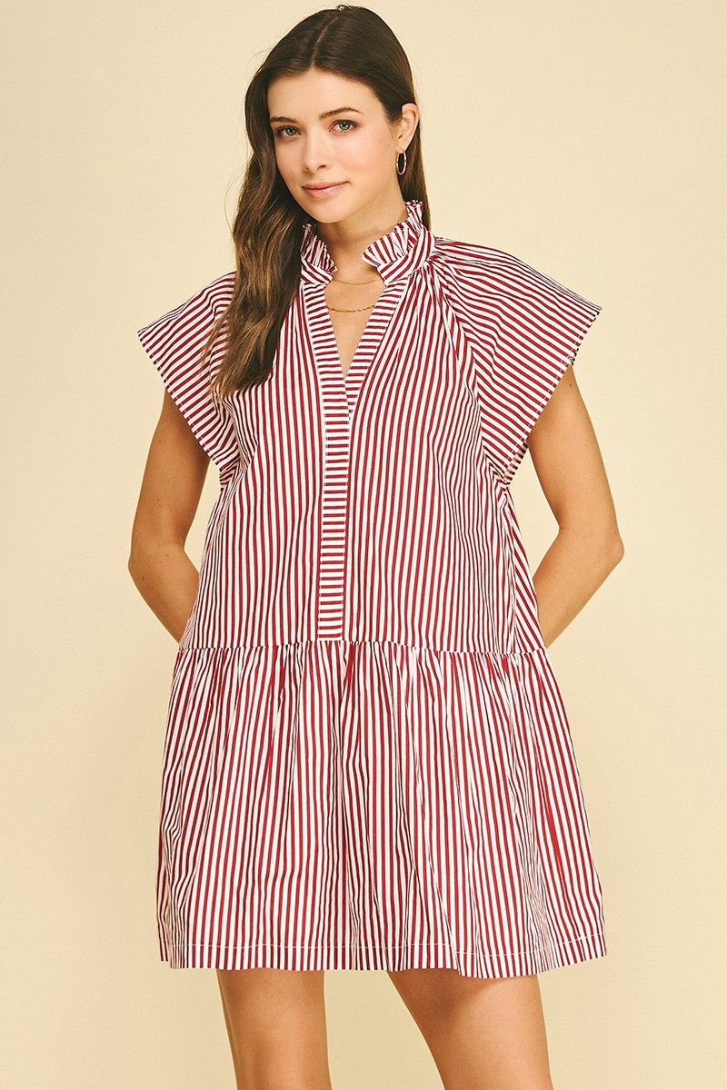 Cameryn Dress, Color: Burgundy, Size: Small