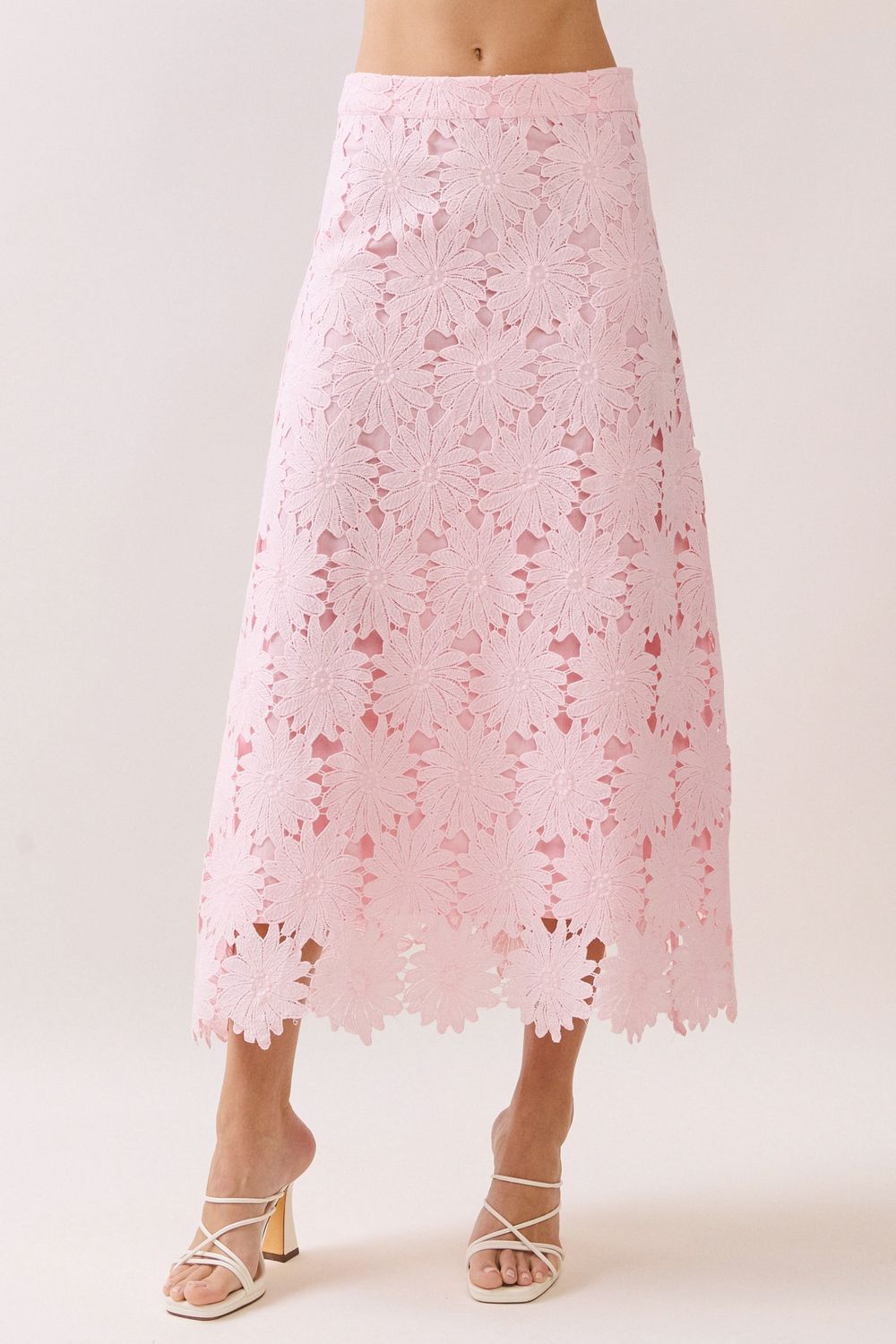 Jeri Skirt, Color: Baby Pink, Size: Small