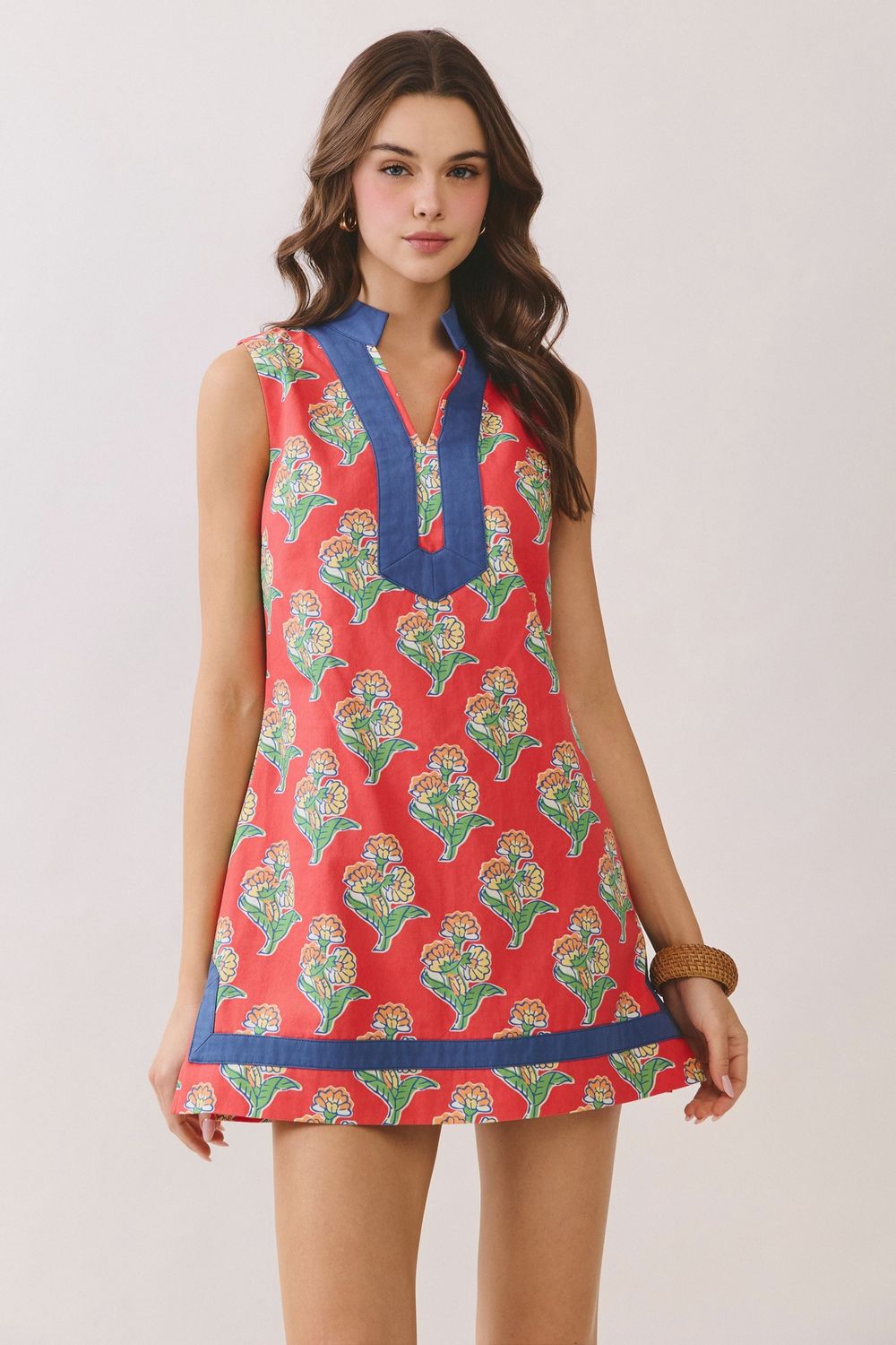 Jeri Mini Dress, Color: Orange, Size: Small