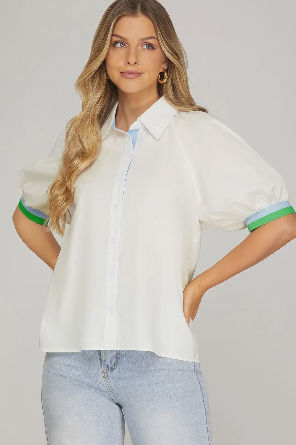 Leah Top, Color: Off White, Size: Small