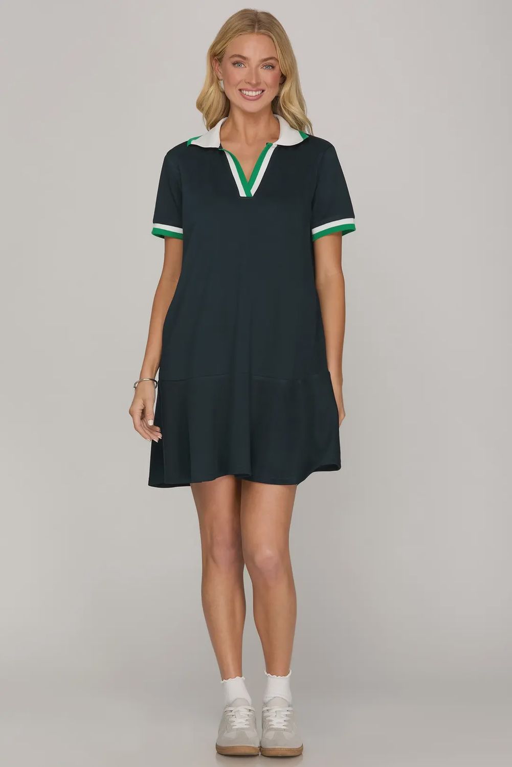 Daisy Mini Dress, Color: Navy, Size: Small