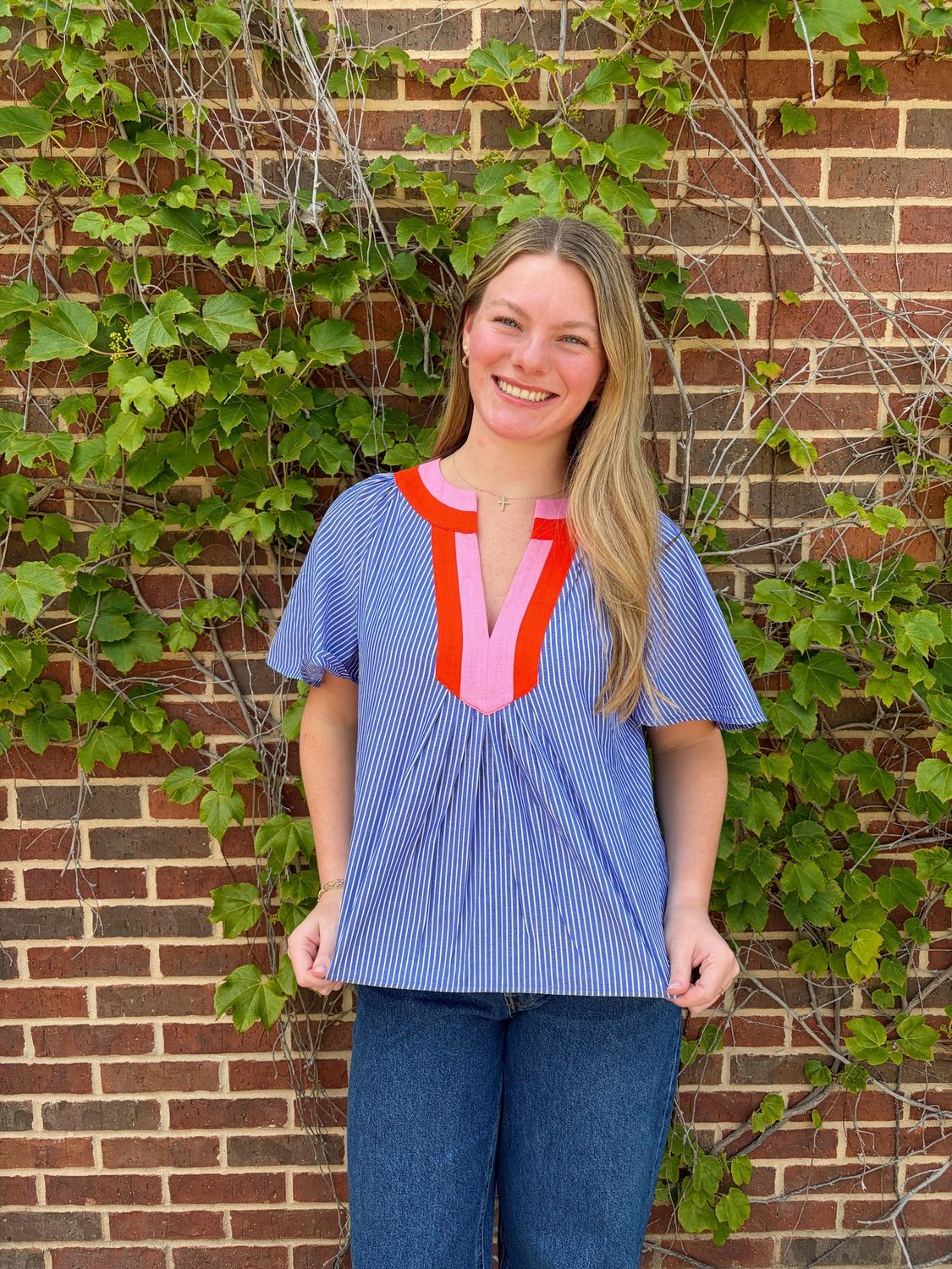 Meghan Top, Color: BL, Size: XS