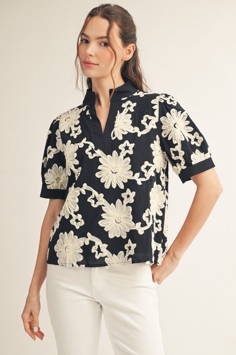 Hillary Top, Color: Black, Size: Small