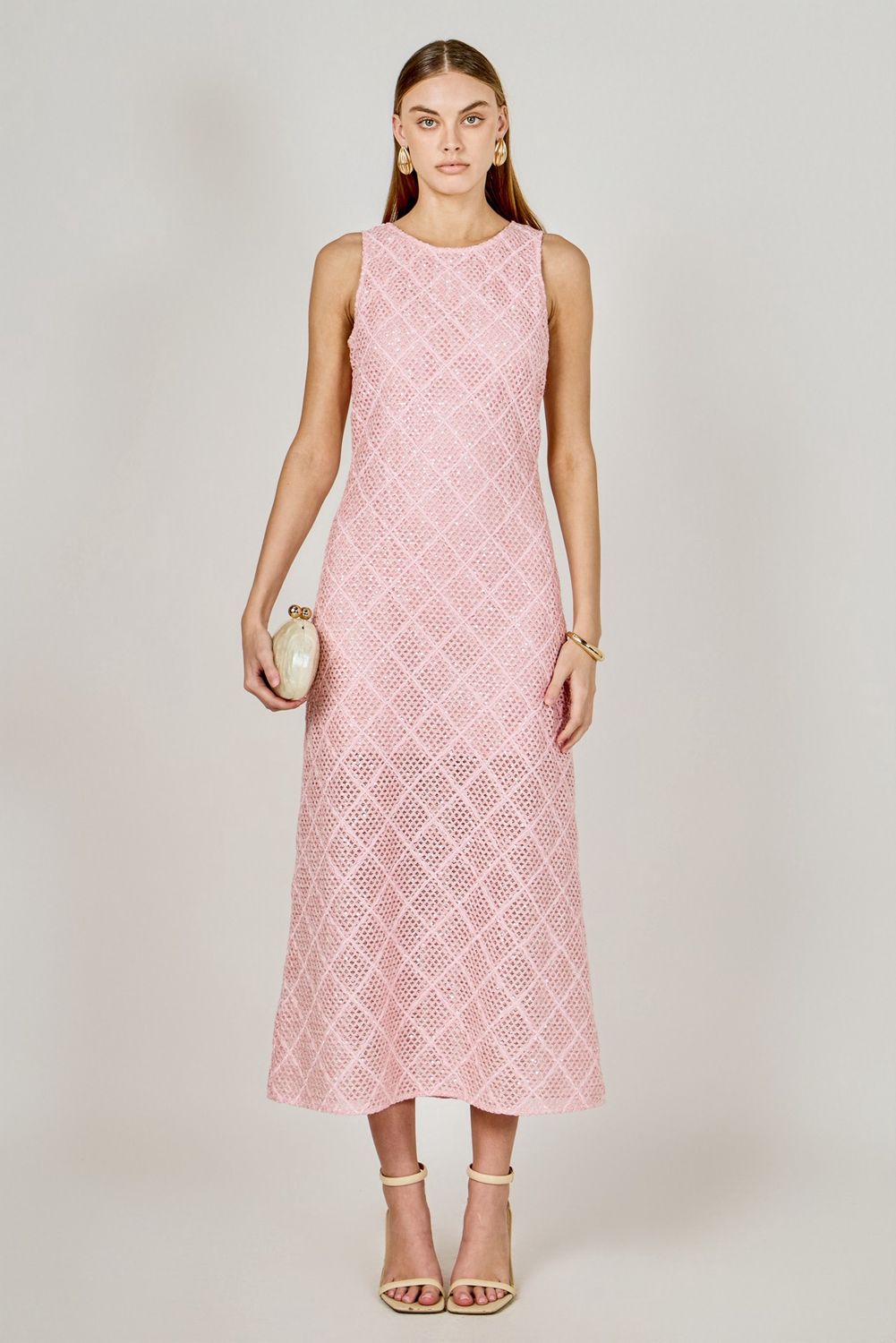 Candace Maxi Dress, Color: Pink, Size: XS
