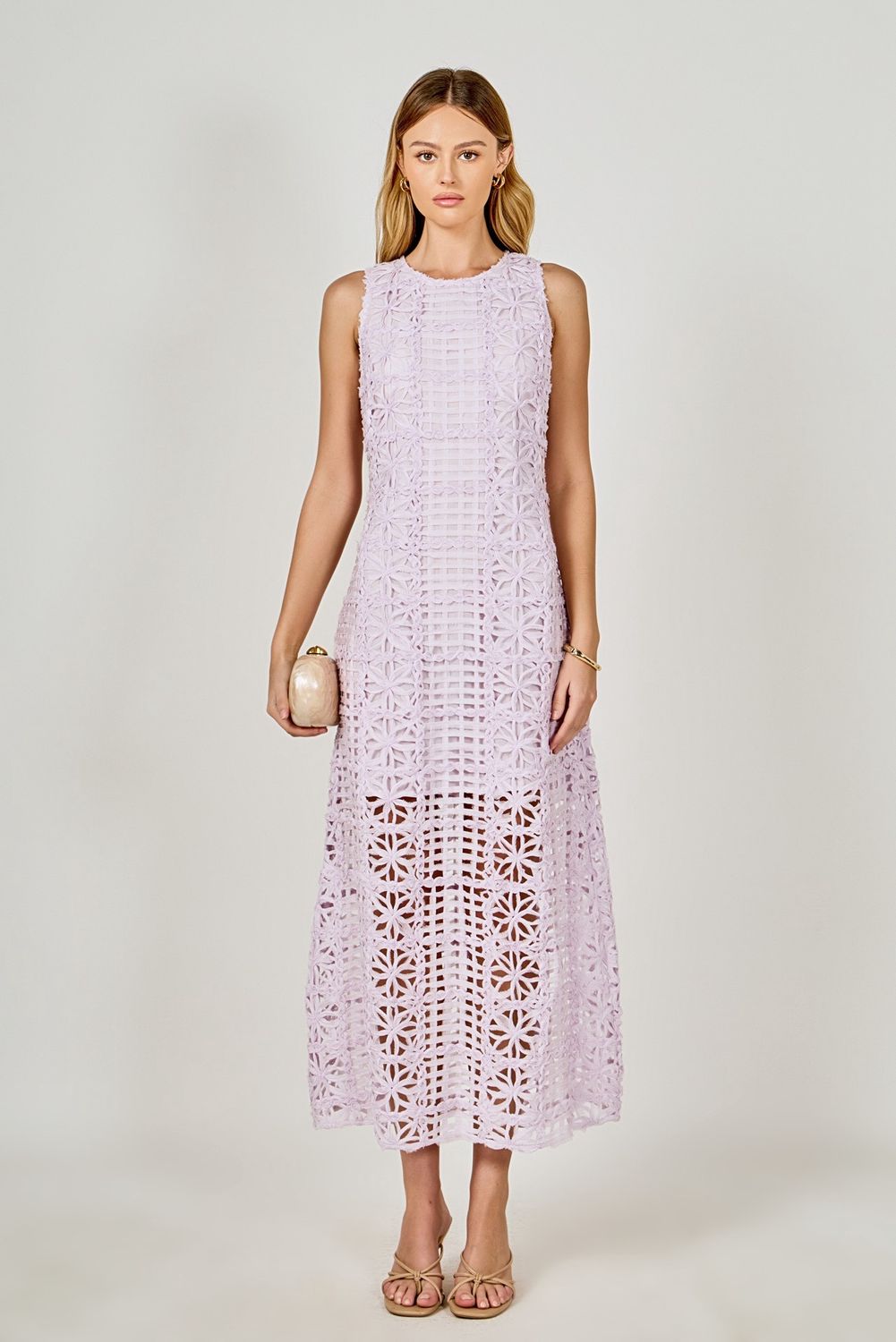 Randa Maxi Dress, Color: Lilac, Size: XS