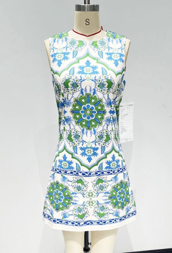 Spencer Mini Dress, Color: Ivory Green, Size: Small