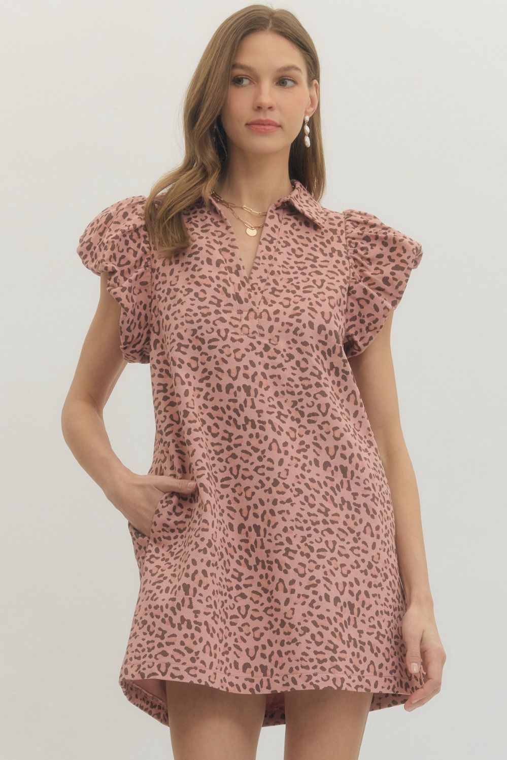 May Mini Dress, Color: Pink, Size: Small