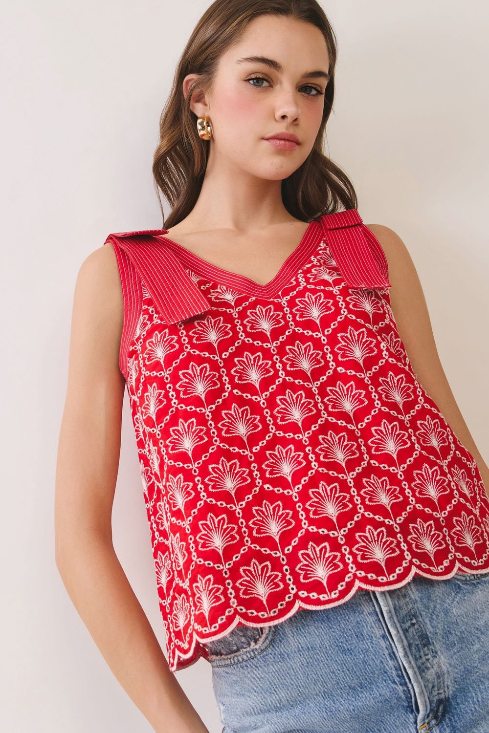 Evolet Top, Color: Red, Size: Small