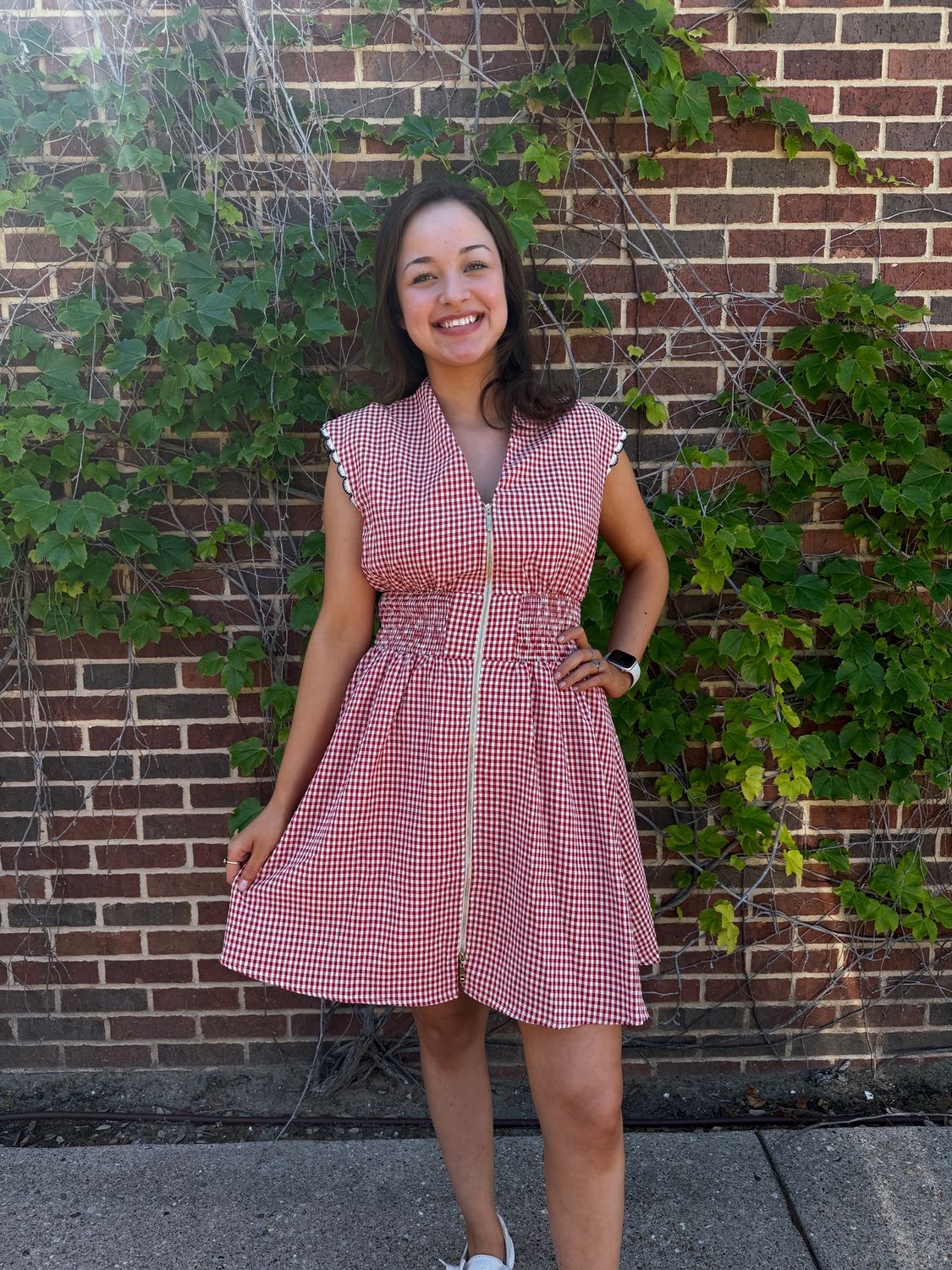 Ginger Gingham Dress