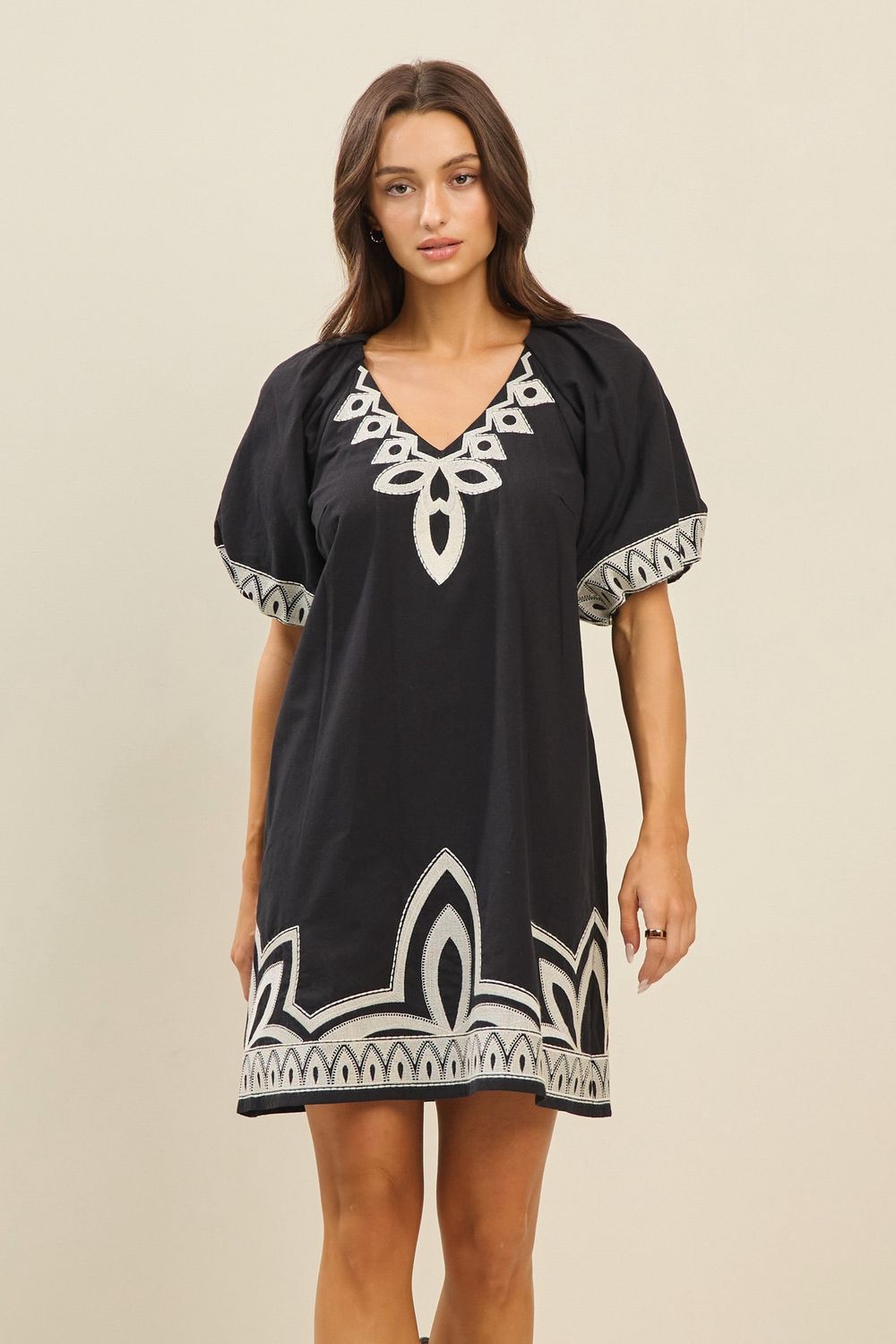 Mandy Mini Dress, Color: Black, Size: Small