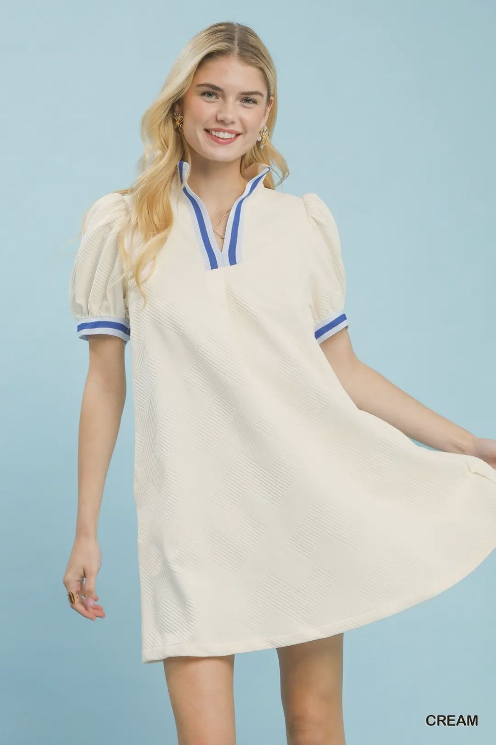 Bianca Mini Dress, Color: Cream, Size: Small