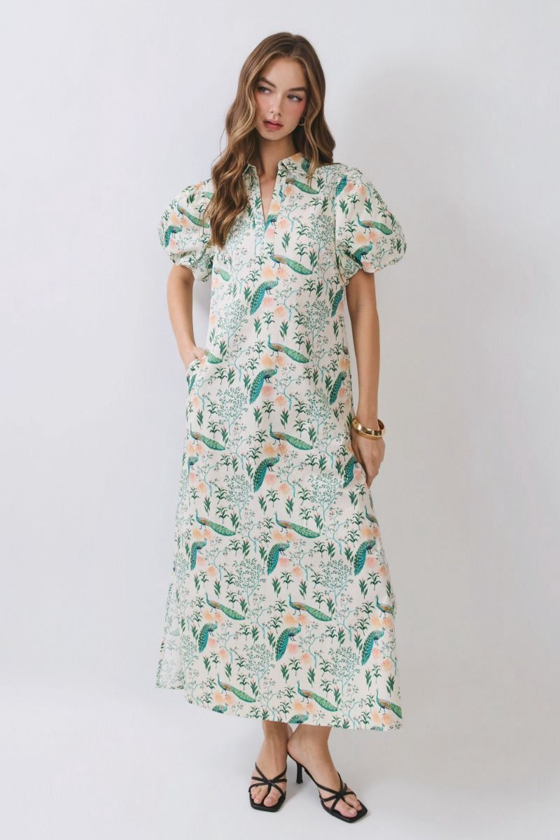 Liz Dress, Color: Cream, Size: Small