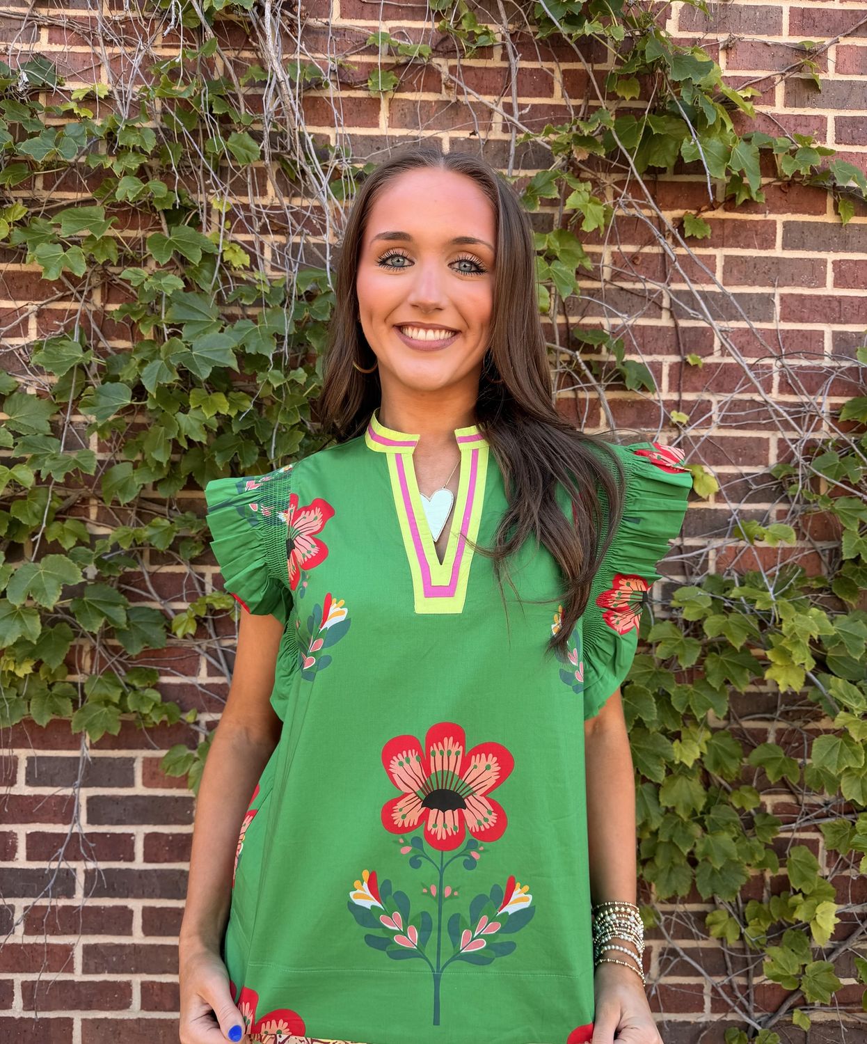 Hallie Top, Color: Kelly Green, Size: Small