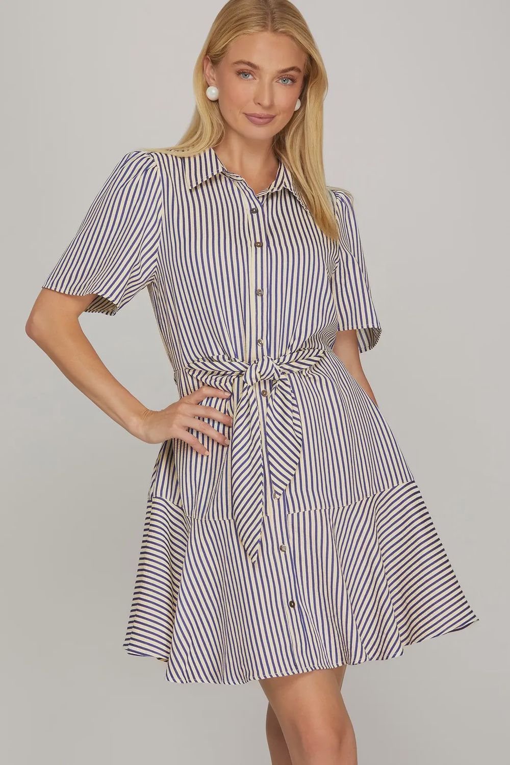 Emery Mini Dress, Color: Navy, Size: Small