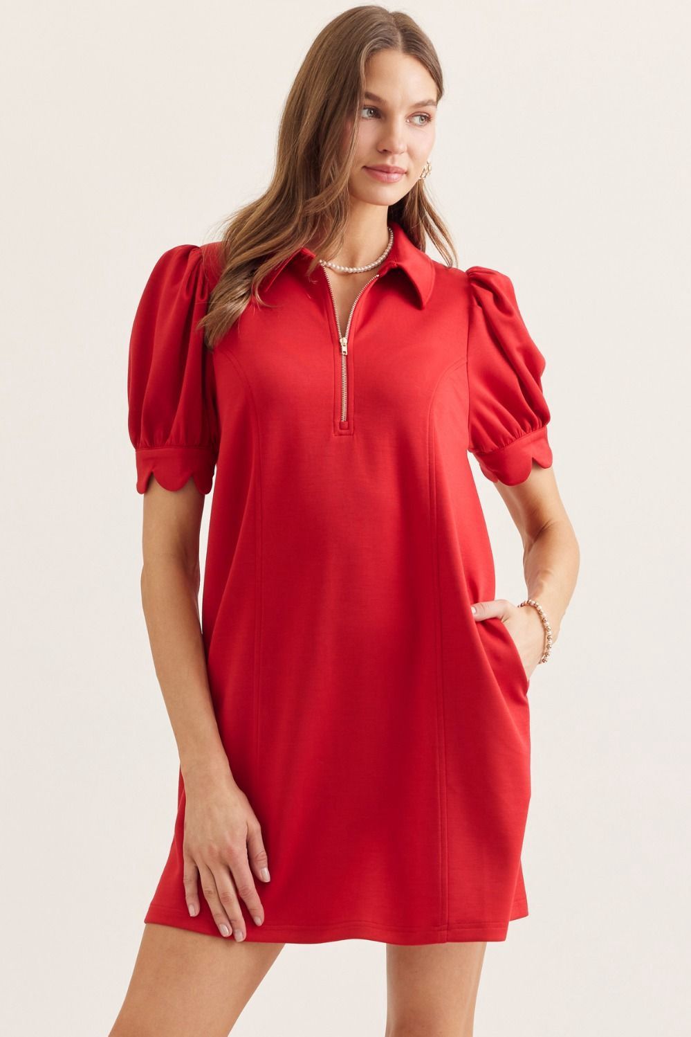 Monroe Dress, Color: Red, Size: Small