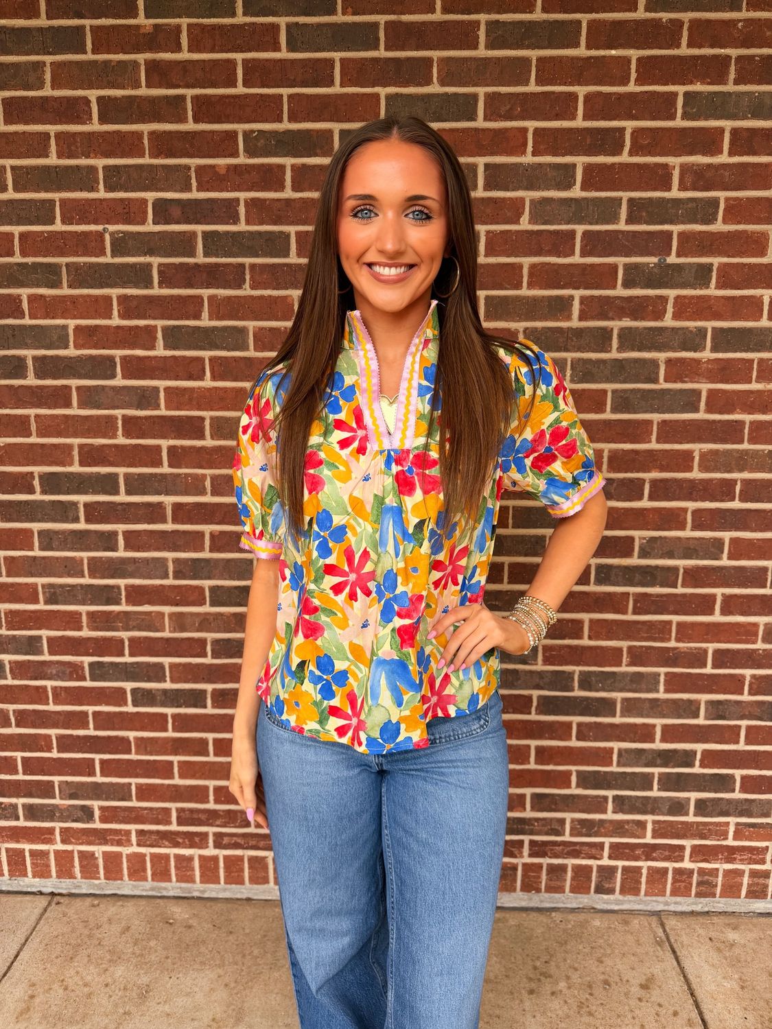 Laurie Blouse, Color: Multi, Size: Small
