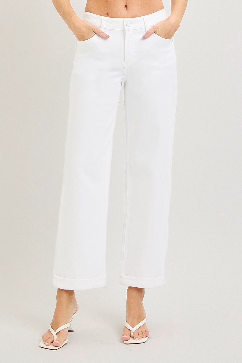Sharon Baggy Pants, Color: White, Size: 1