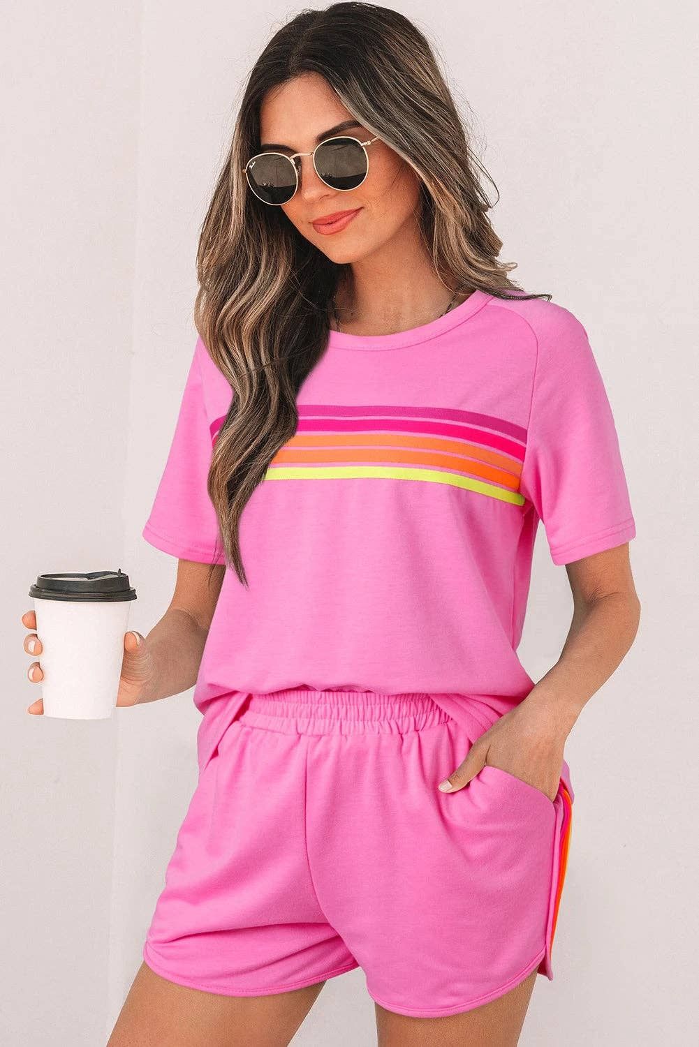 Lucy Casual Tee, Color: Bonbon, Size: Small