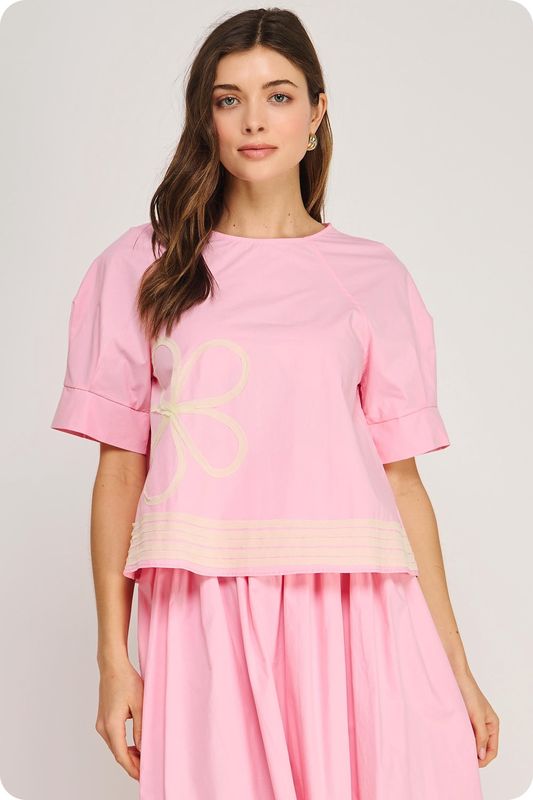 Natalie Poplin Top
