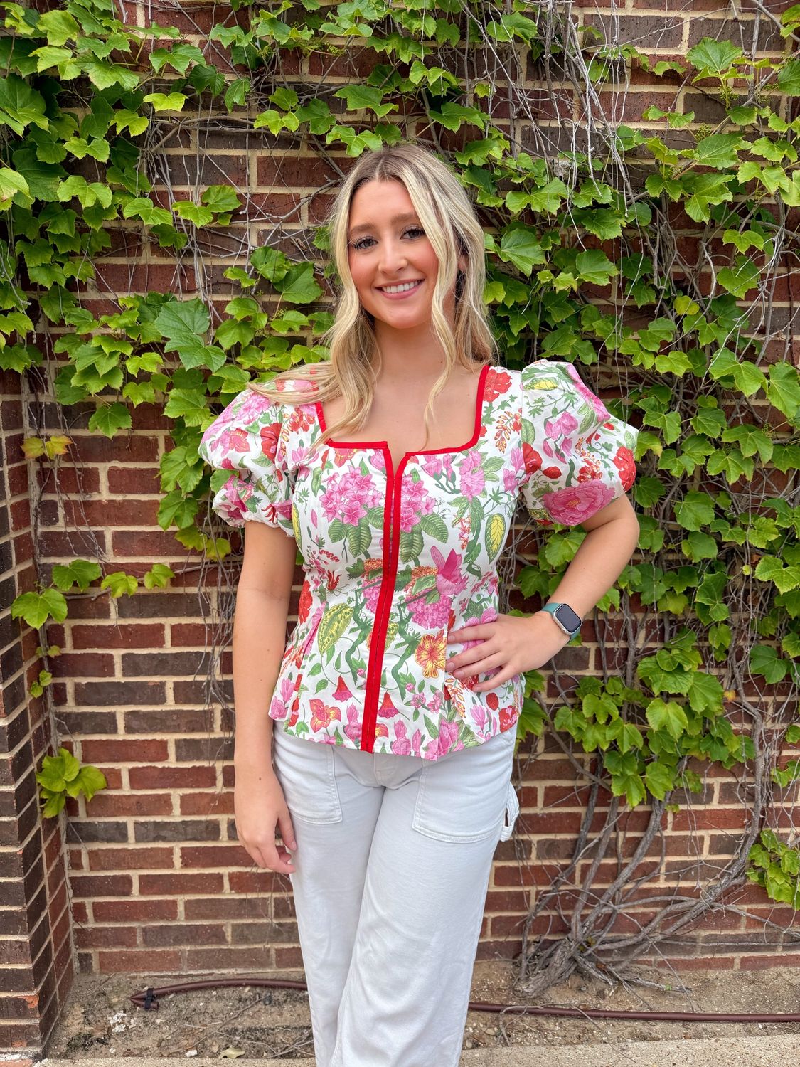 Jena Top, Color: Pink, Size: Small