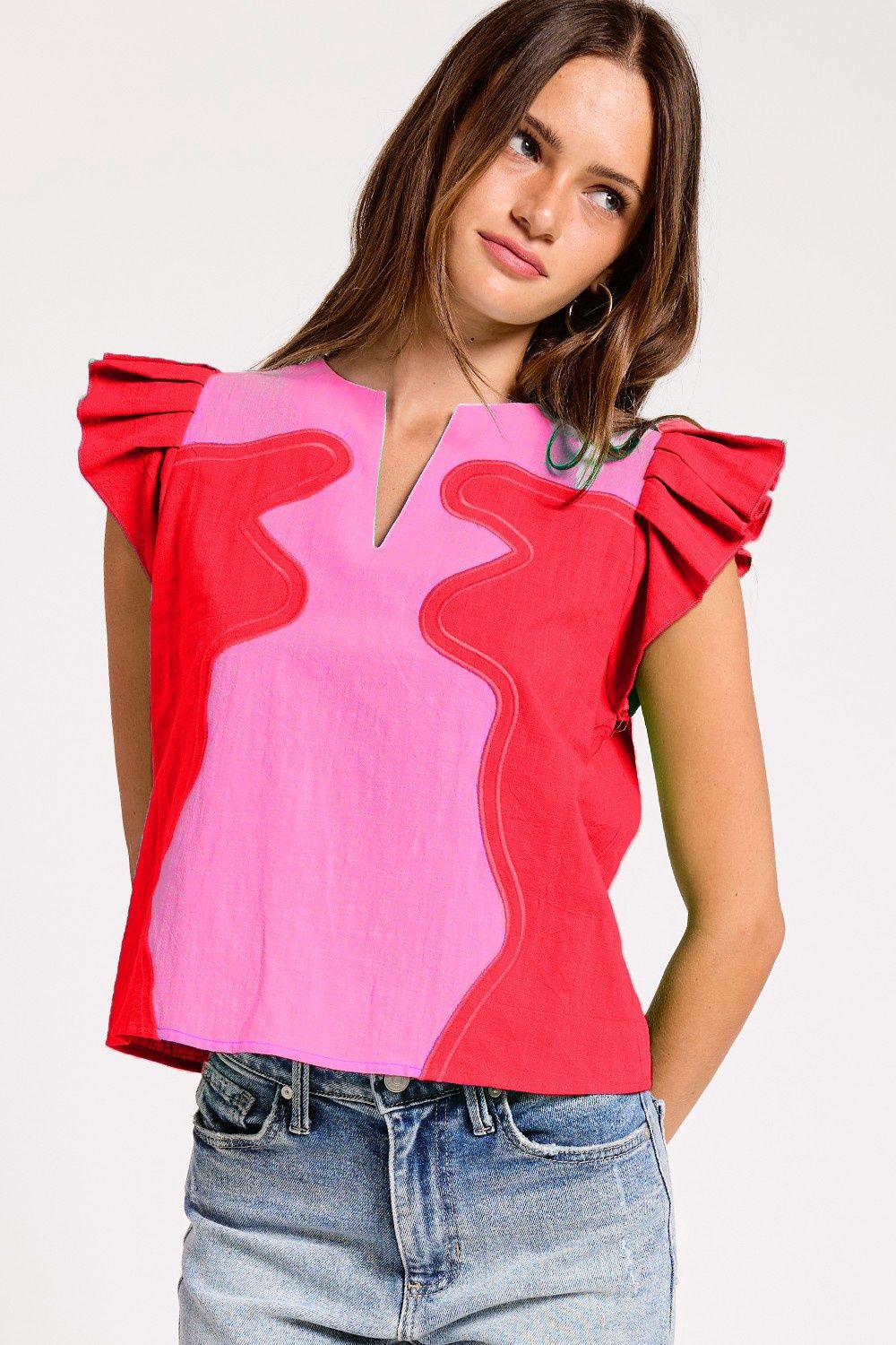 Lila Top, Color: pink, Size: small