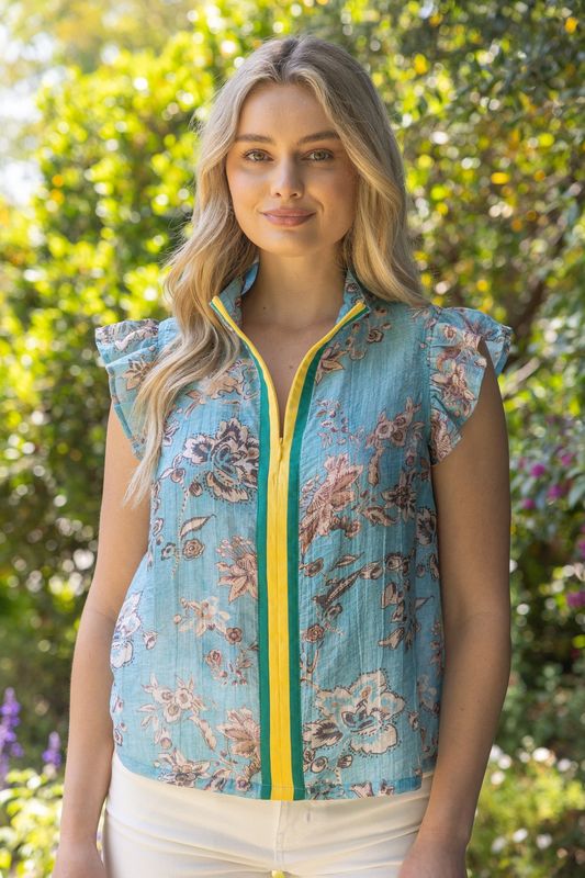 Sara Quarter-Zip Top