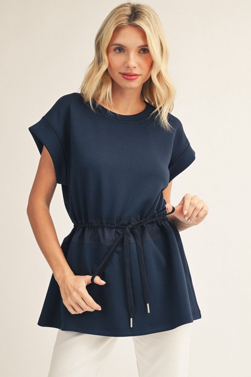 Nickol Top, Color: navy, Size: small