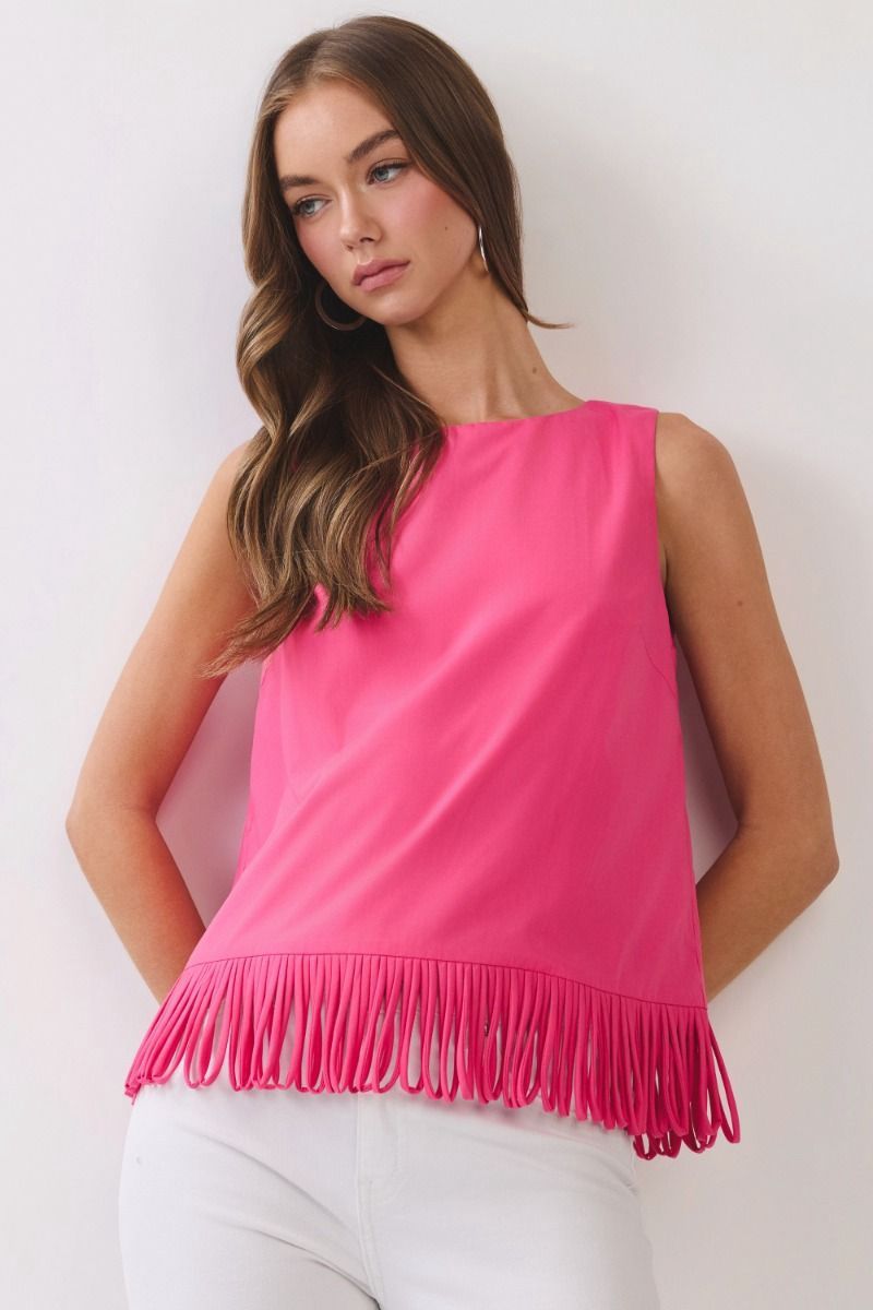 Mallory Top, Color: Fuchsia, Size: Small