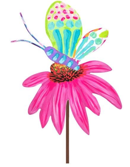 Fanciful Cornflower &amp; Butterfly