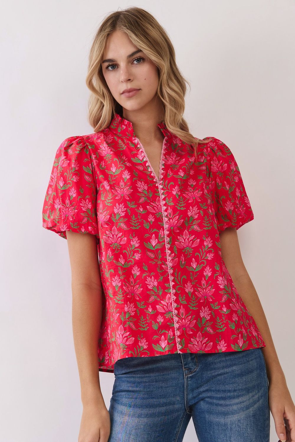 Lillie Top, Color: Red, Size: Small
