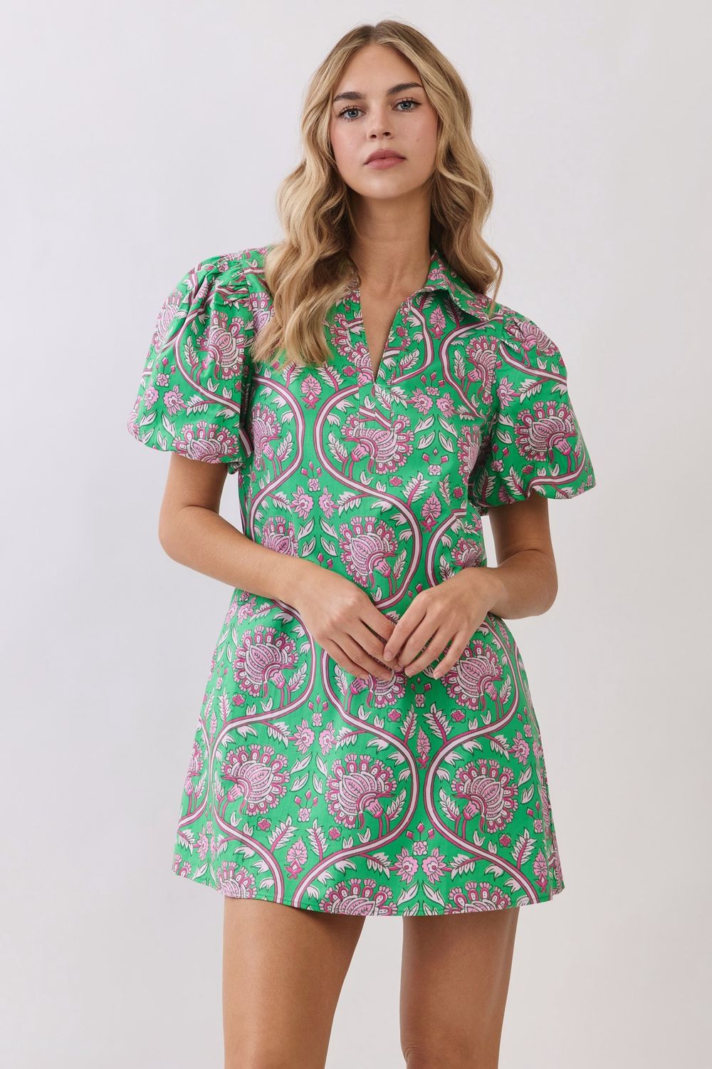 Marianne Dress, Color: Green, Size: Small