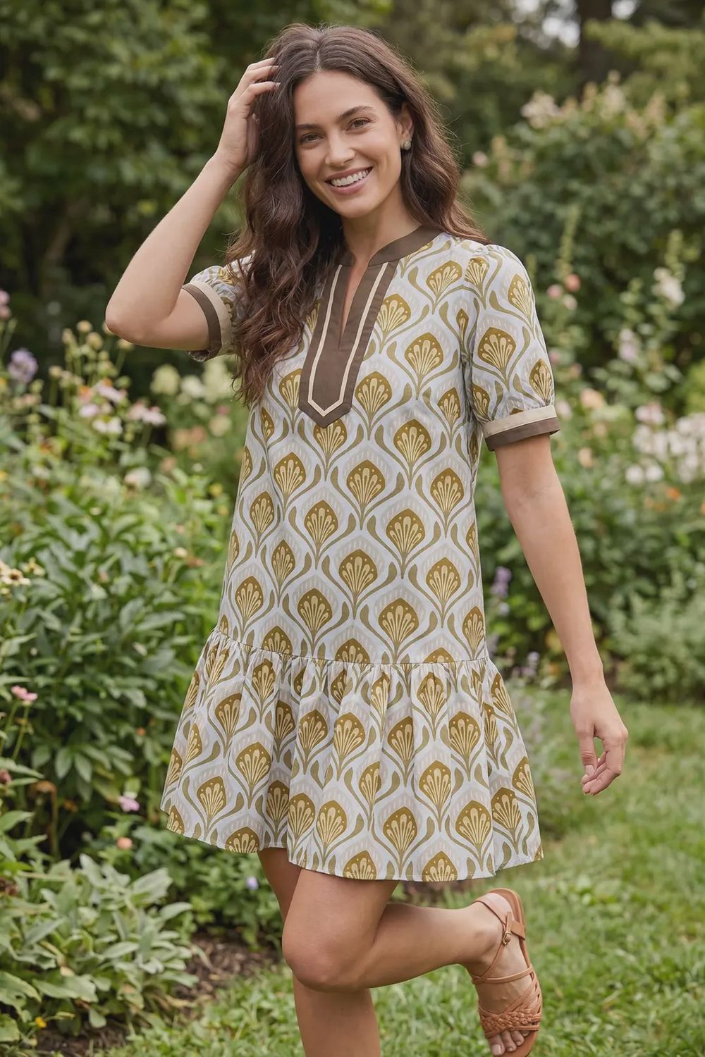 Barbee Dress, Color: Brown, Size: Small