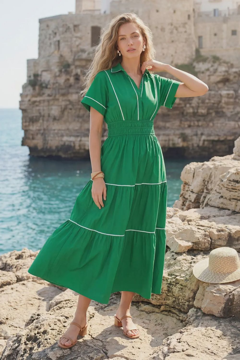 Bailee Dress, Color: Green, Size: Small