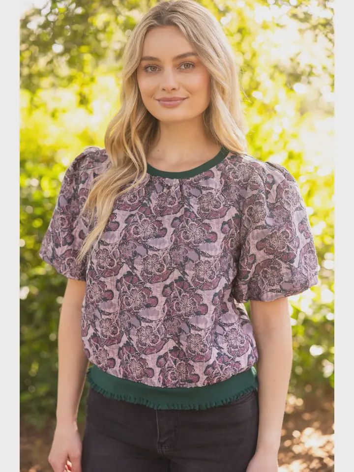 Jackie Top, Color: Plum, Size: Small