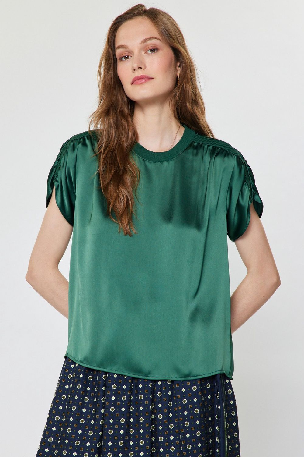 Briana Top, Color: Cypress, Size: XS